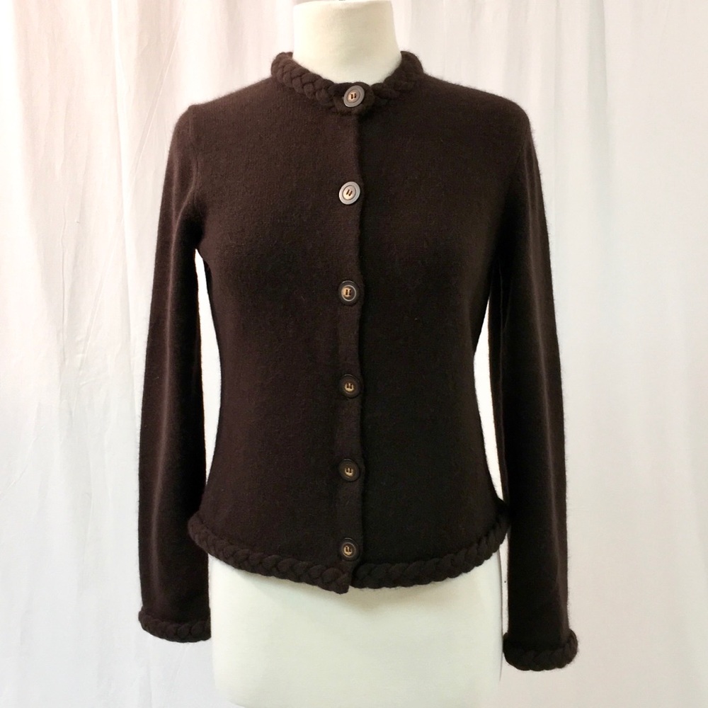 Brown Lambswool & Angora Sweater
